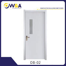 European Style WPC Waterproof Decorative Interior Solid Wooden Doors Prefab